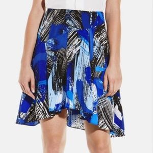 Vince Camuto Brush Stroke Circle Skater Skirt